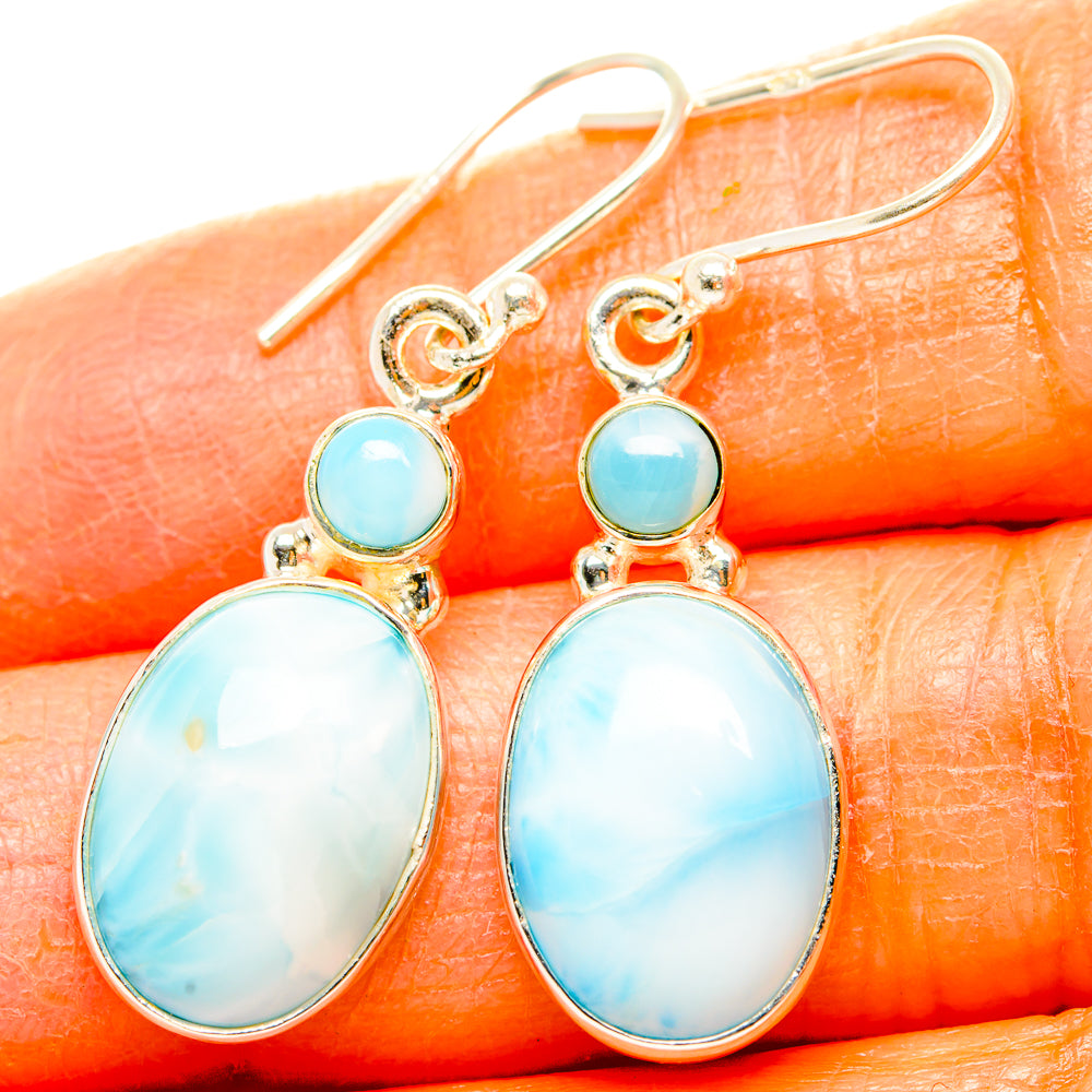 Larimar Earrings handcrafted by Ana Silver Co - EARR429868