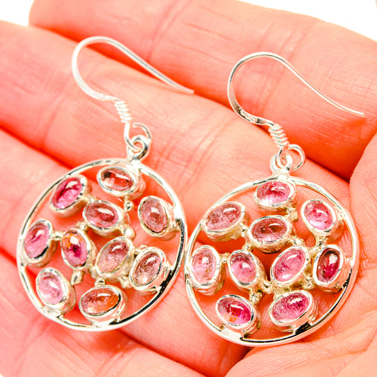 Pink Tourmaline Earrings handcrafted by Ana Silver Co - EARR429871