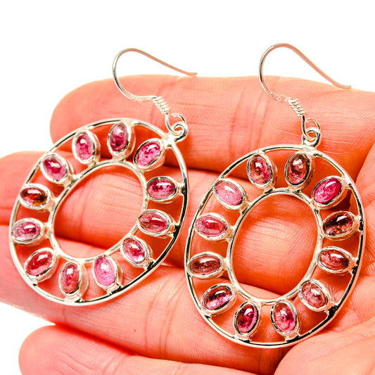 Pink Tourmaline Earrings handcrafted by Ana Silver Co - EARR429879