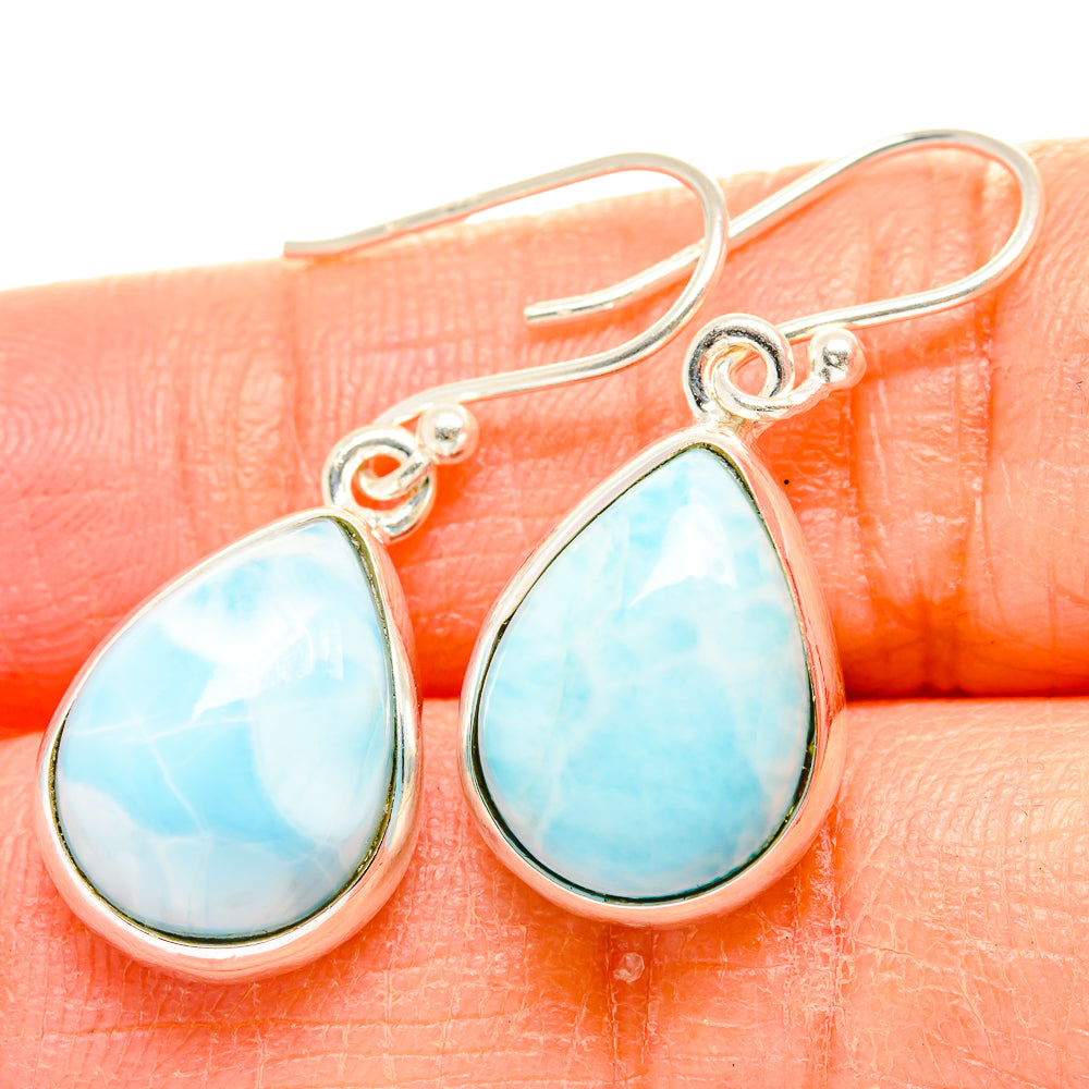 Larimar Earrings handcrafted by Ana Silver Co - EARR429883