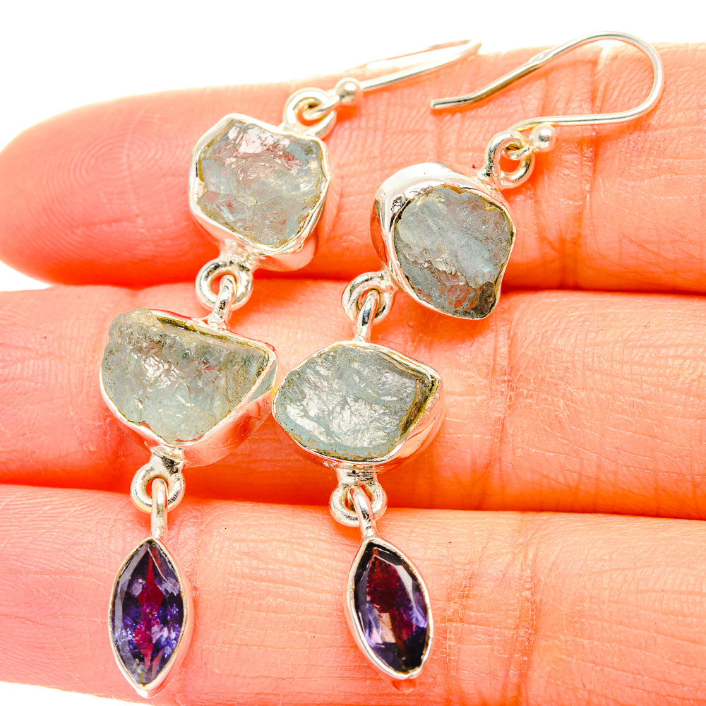 Aquamarine Earrings handcrafted by Ana Silver Co - EARR429885
