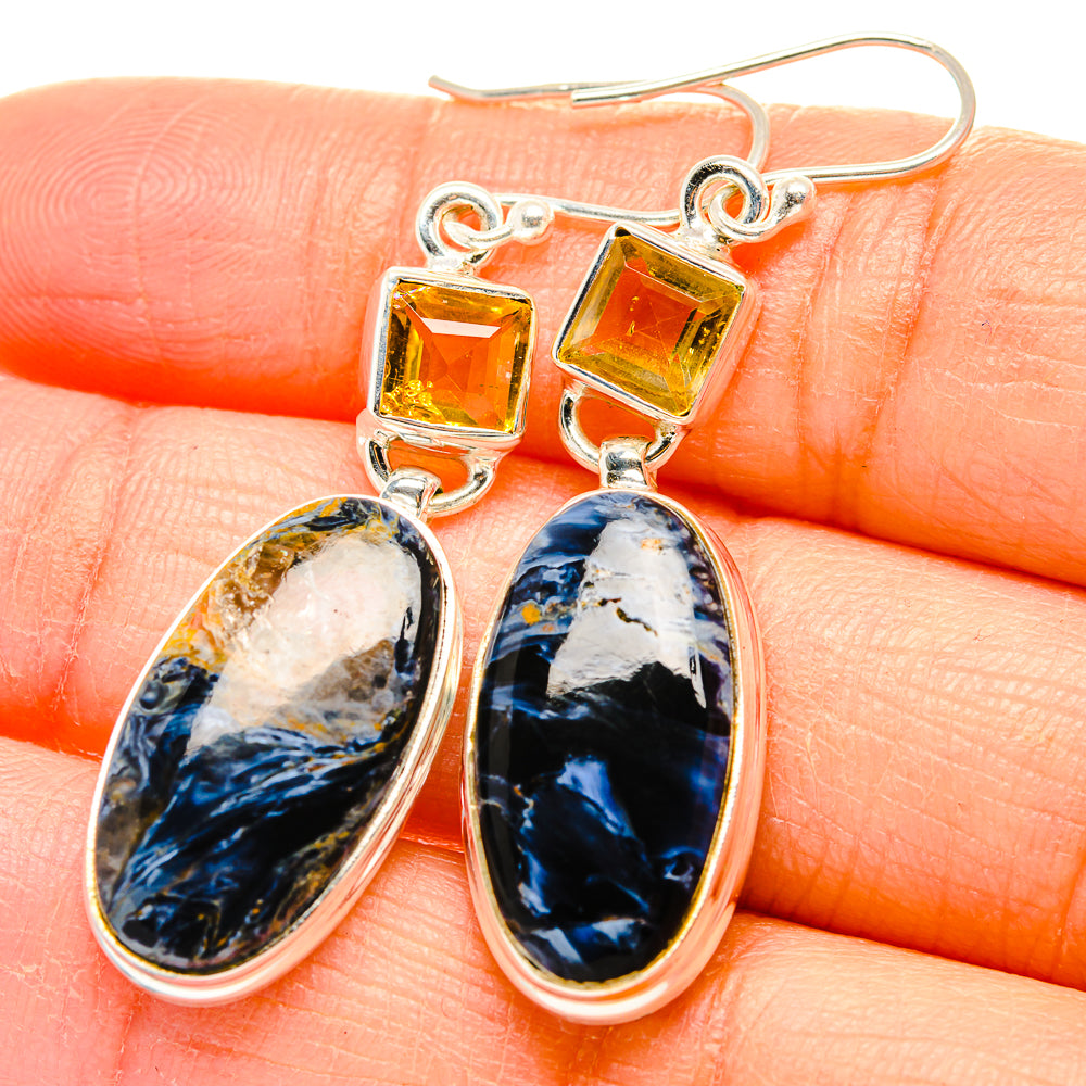 Pietersite Earrings handcrafted by Ana Silver Co - EARR429888