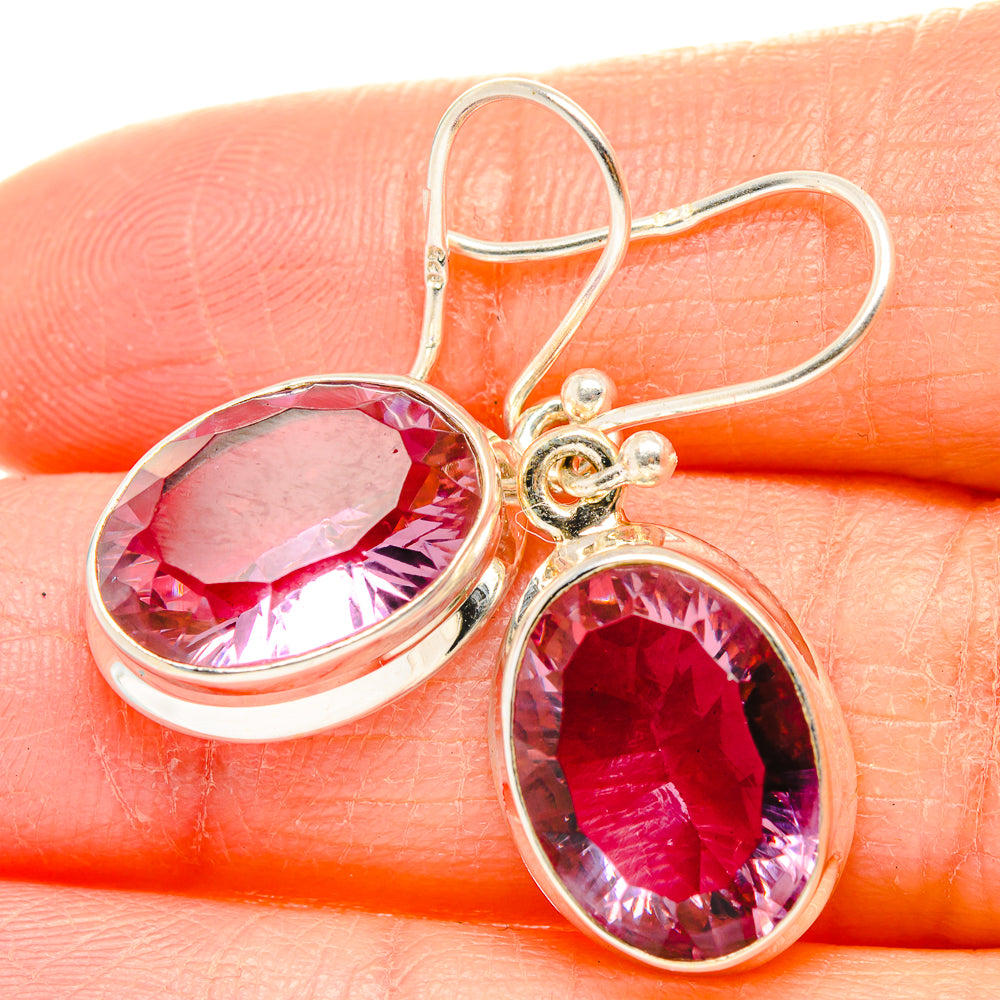 Color Change Alexandrite (Lab.) Earrings handcrafted by Ana Silver Co - EARR429889