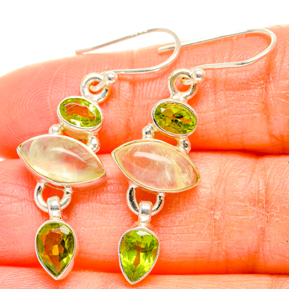 Prehnite Earrings handcrafted by Ana Silver Co - EARR429894