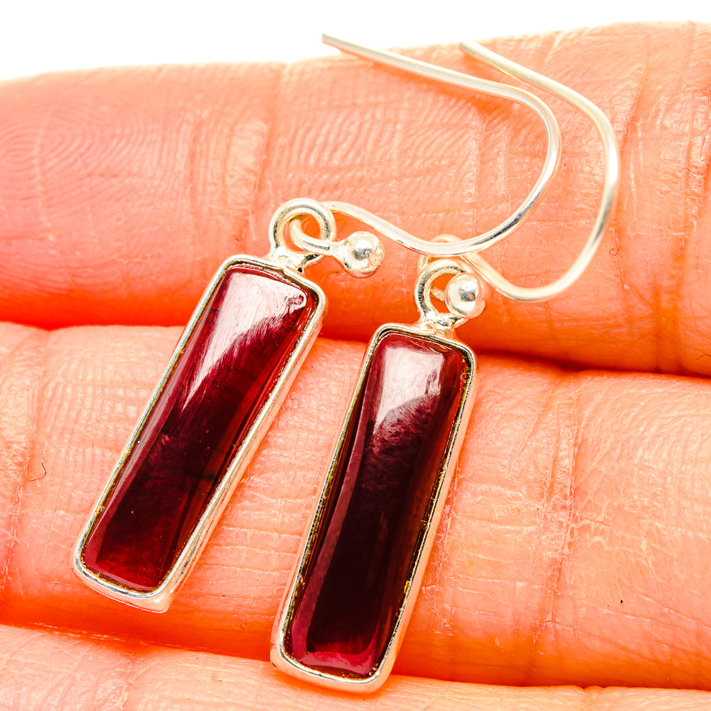 Garnet Earrings handcrafted by Ana Silver Co - EARR429899
