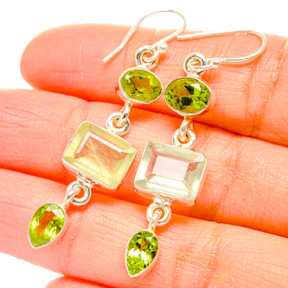 Prehnite Earrings handcrafted by Ana Silver Co - EARR429902