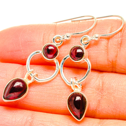 Garnet Earrings handcrafted by Ana Silver Co - EARR429907