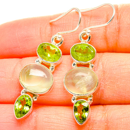 Prehnite Earrings handcrafted by Ana Silver Co - EARR429909