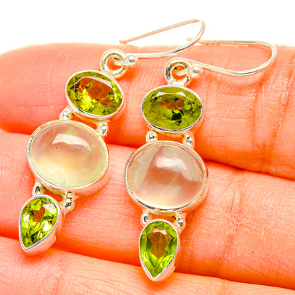 Prehnite Earrings handcrafted by Ana Silver Co - EARR429910