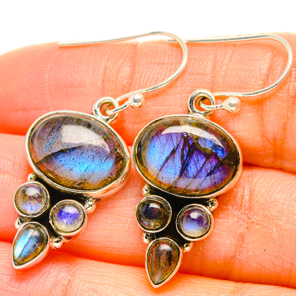Labradorite Earrings handcrafted by Ana Silver Co - EARR429913