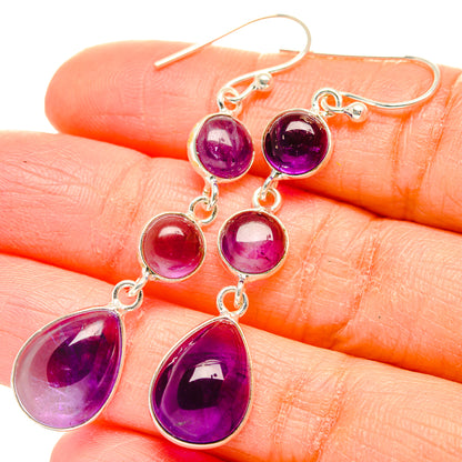 Amethyst Earrings handcrafted by Ana Silver Co - EARR429917