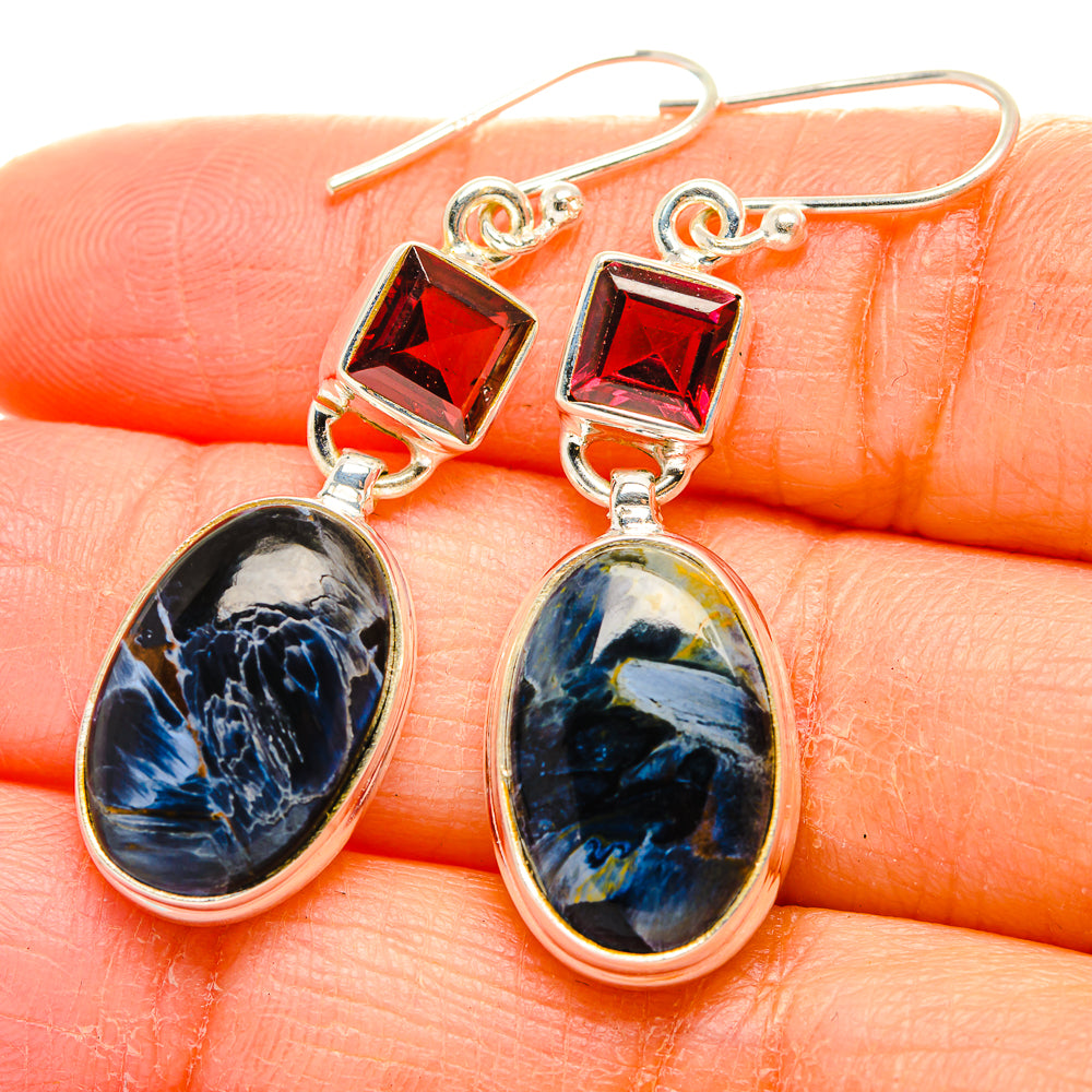 Pietersite Earrings handcrafted by Ana Silver Co - EARR429919