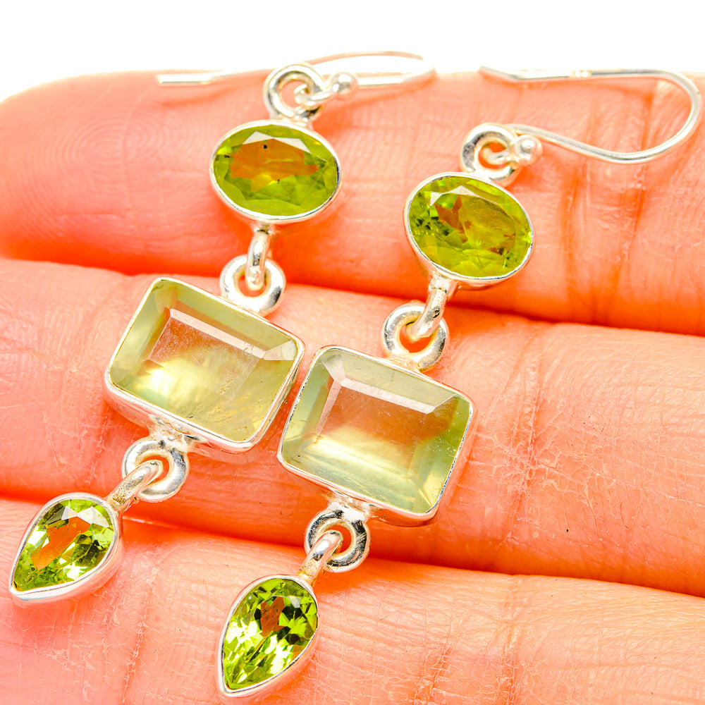 Prehnite Earrings handcrafted by Ana Silver Co - EARR429922