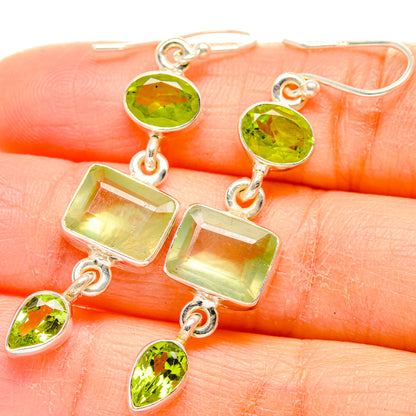 Prehnite Earrings handcrafted by Ana Silver Co - EARR429922