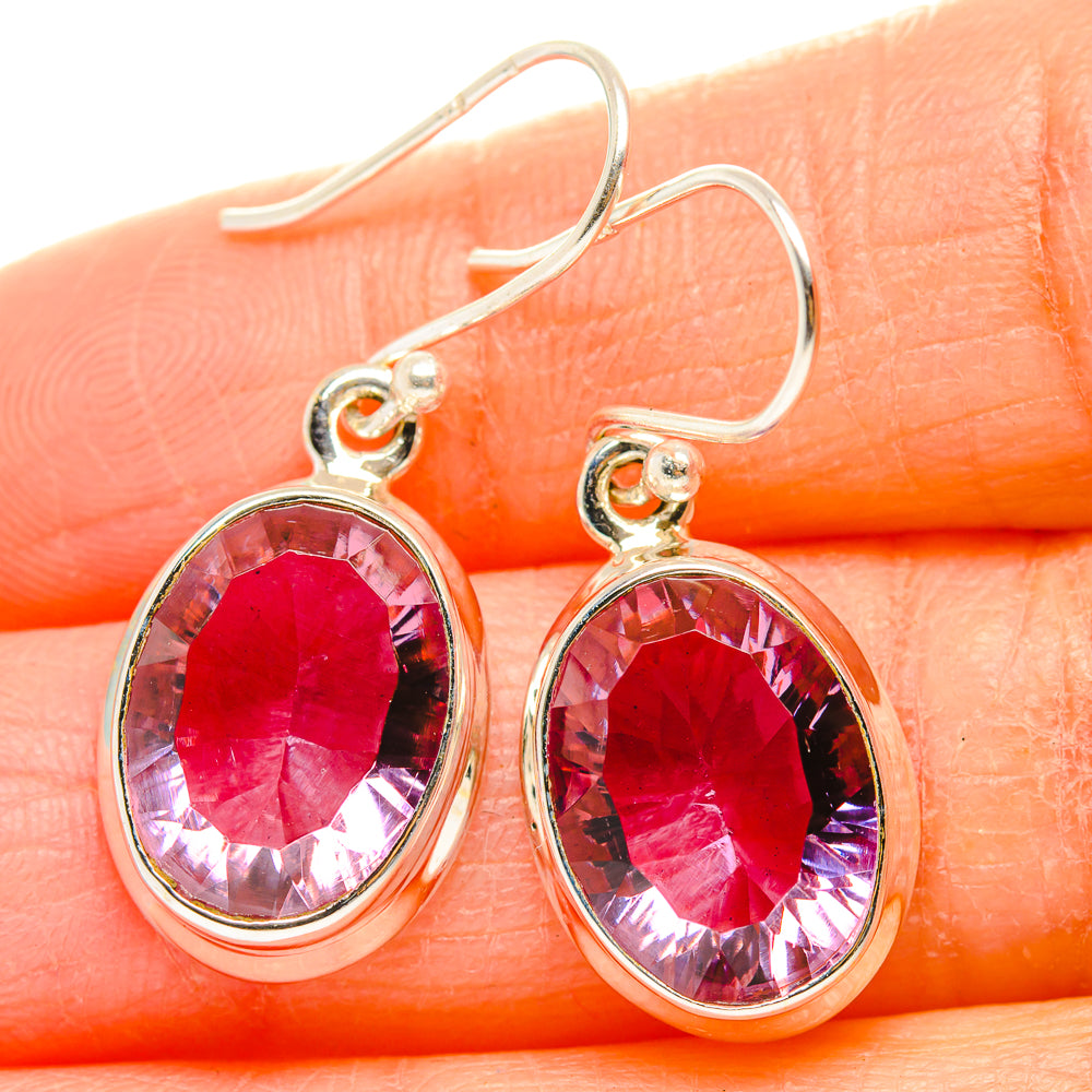 Color Change Alexandrite (Lab.) Earrings handcrafted by Ana Silver Co - EARR429924