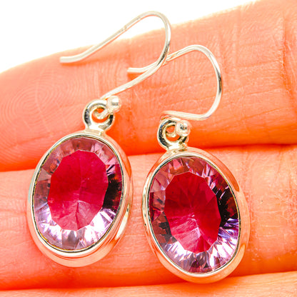 Color Change Alexandrite (Lab.) Earrings handcrafted by Ana Silver Co - EARR429924
