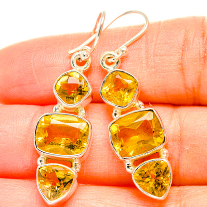 Citrine Earrings handcrafted by Ana Silver Co - EARR429931