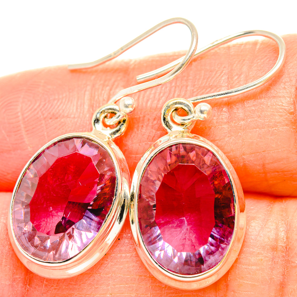 Color Change Alexandrite (Lab.) Earrings handcrafted by Ana Silver Co - EARR429933