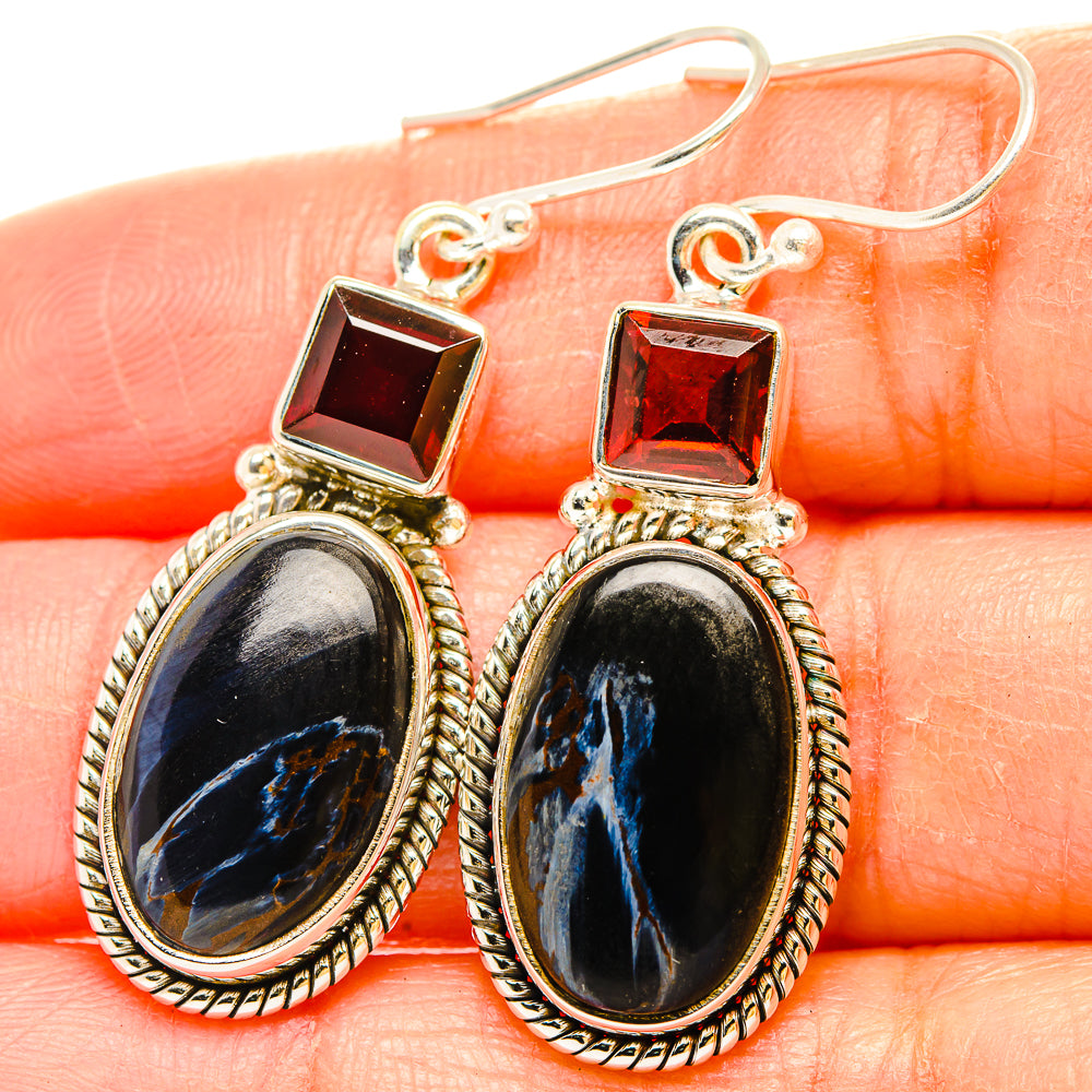 Pietersite Earrings handcrafted by Ana Silver Co - EARR429935