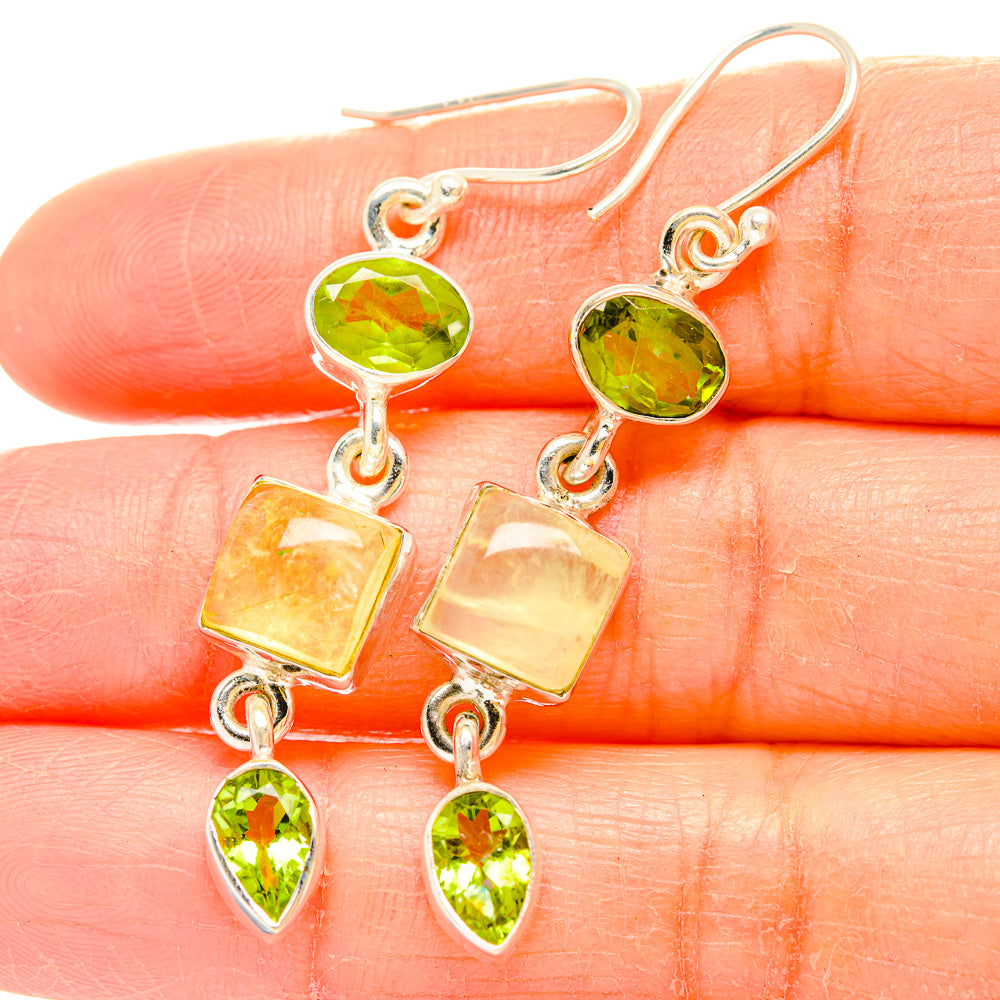 Prehnite Earrings handcrafted by Ana Silver Co - EARR429936