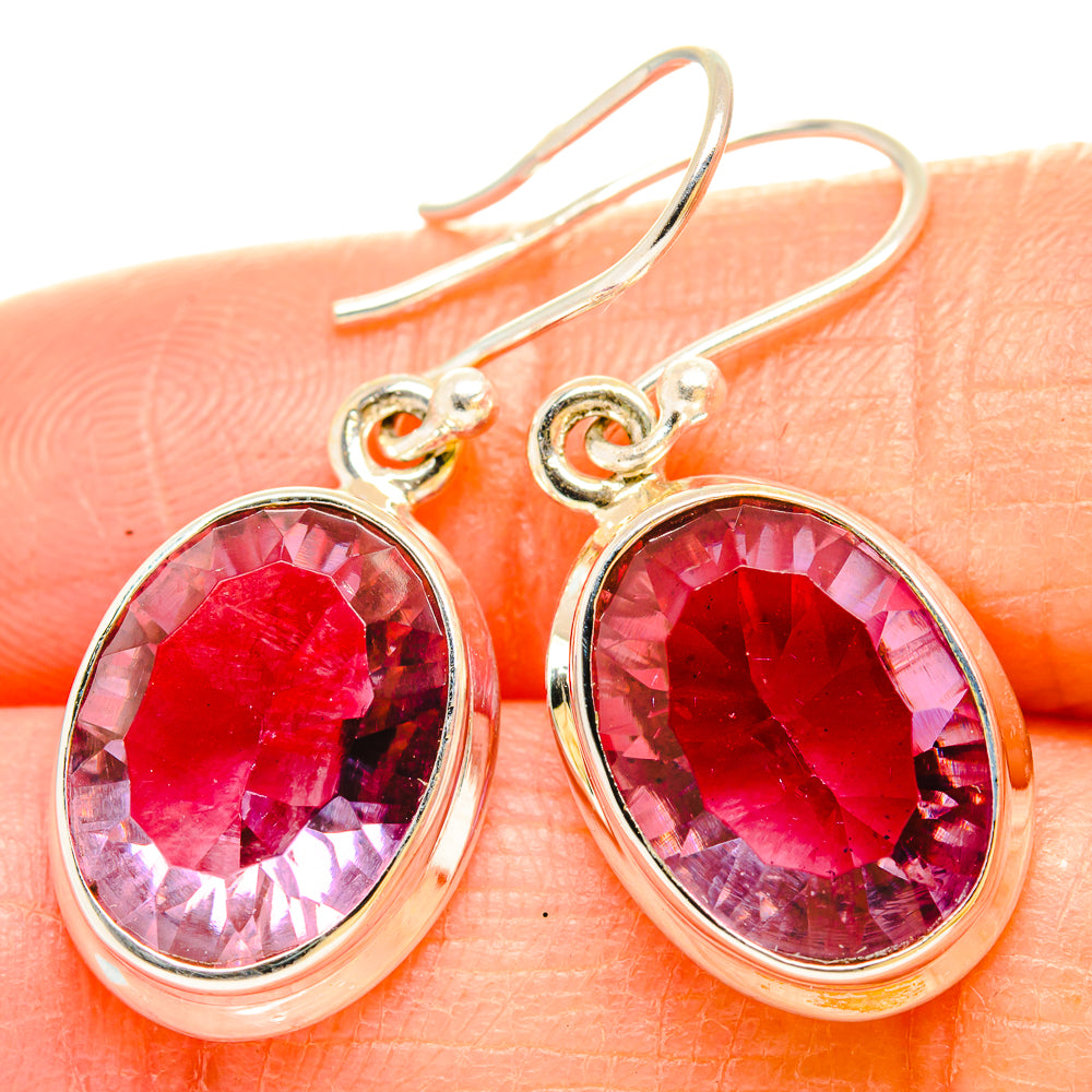 Color Change Alexandrite (Lab.) Earrings handcrafted by Ana Silver Co - EARR429937