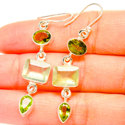 Prehnite Earrings handcrafted by Ana Silver Co - EARR429941