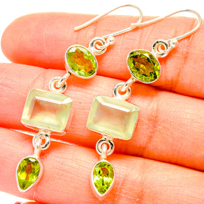 Prehnite Earrings handcrafted by Ana Silver Co - EARR429946