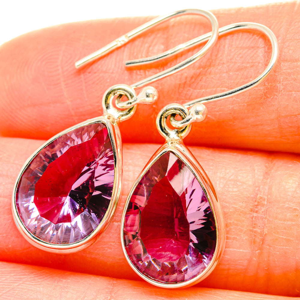 Color Change Alexandrite (Lab.) Earrings handcrafted by Ana Silver Co - EARR429947