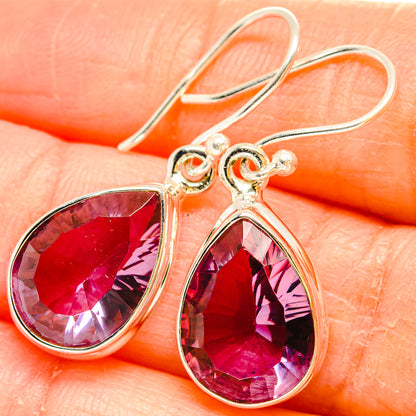 Color Change Alexandrite (Lab.) Earrings handcrafted by Ana Silver Co - EARR429949