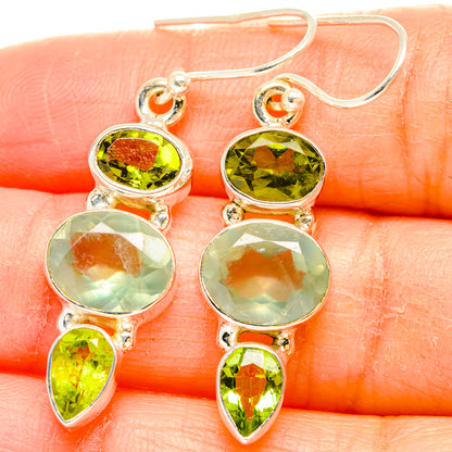 Prehnite Earrings handcrafted by Ana Silver Co - EARR429951