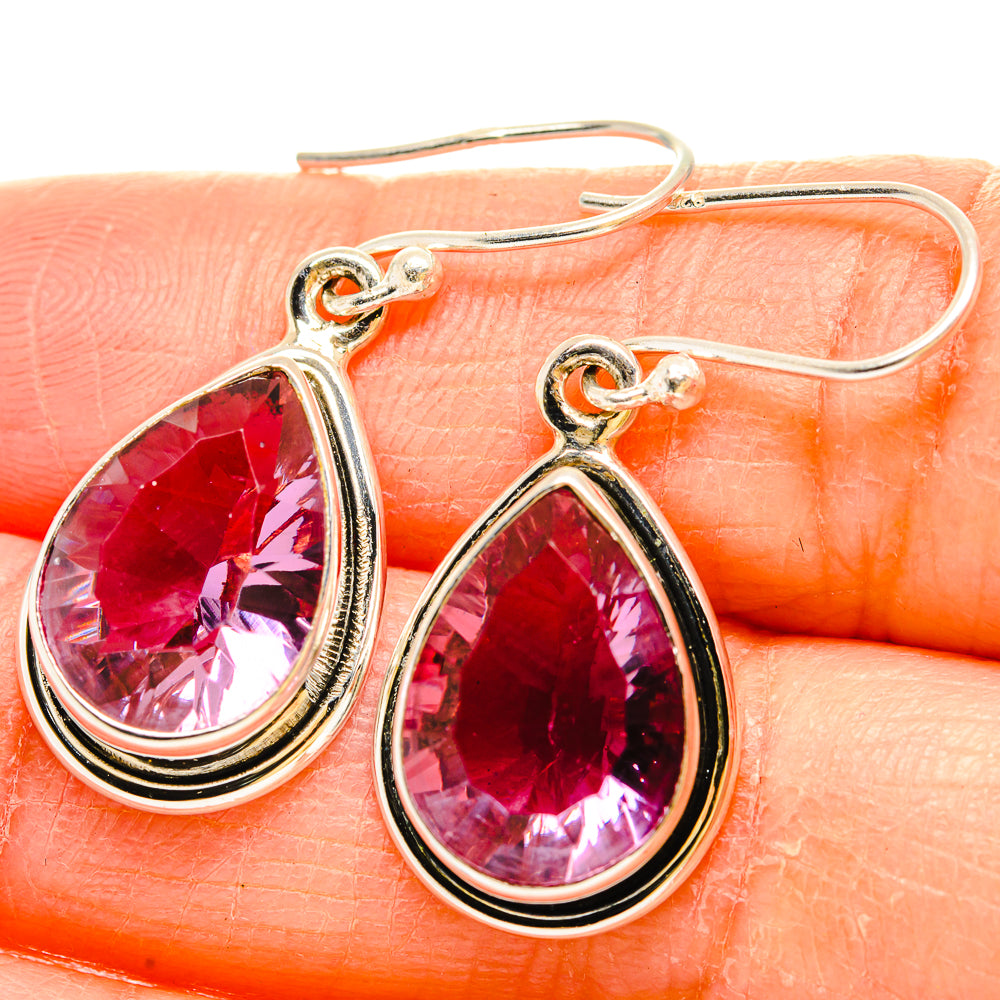 Color Change Alexandrite (Lab.) Earrings handcrafted by Ana Silver Co - EARR429959