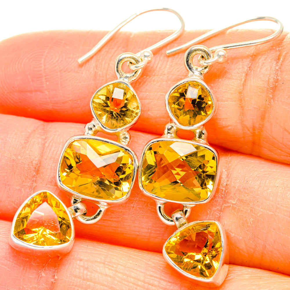 Citrine Earrings handcrafted by Ana Silver Co - EARR429969