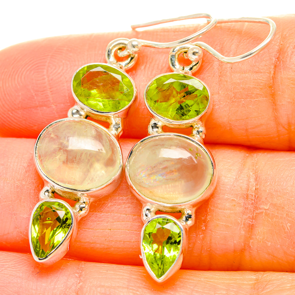 Prehnite Earrings handcrafted by Ana Silver Co - EARR429972