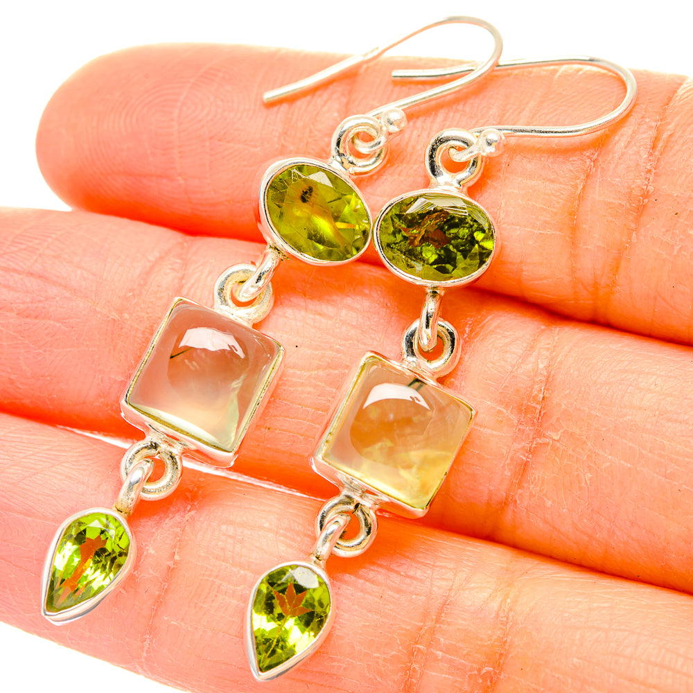 Prehnite Earrings handcrafted by Ana Silver Co - EARR429977