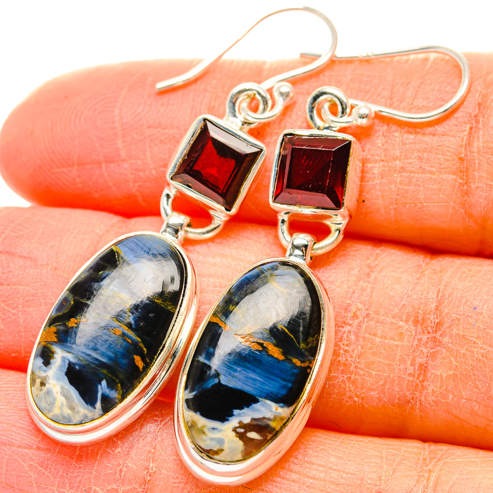 Pietersite Earrings handcrafted by Ana Silver Co - EARR429983