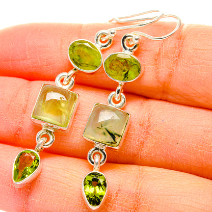 Prehnite Earrings handcrafted by Ana Silver Co - EARR429989