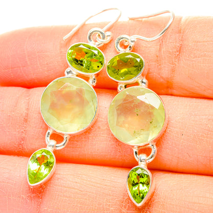 Prehnite Earrings handcrafted by Ana Silver Co - EARR429999