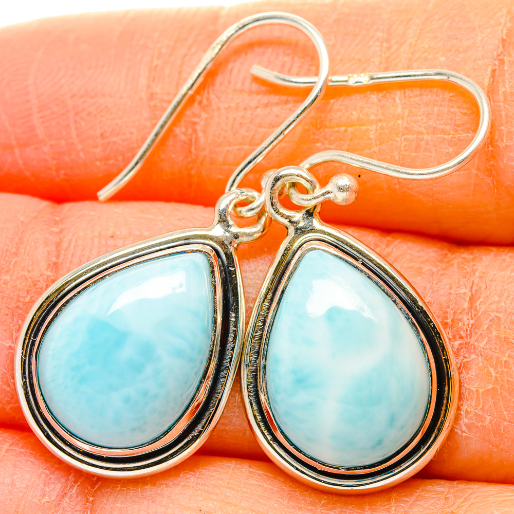 Larimar Earrings handcrafted by Ana Silver Co - EARR430006