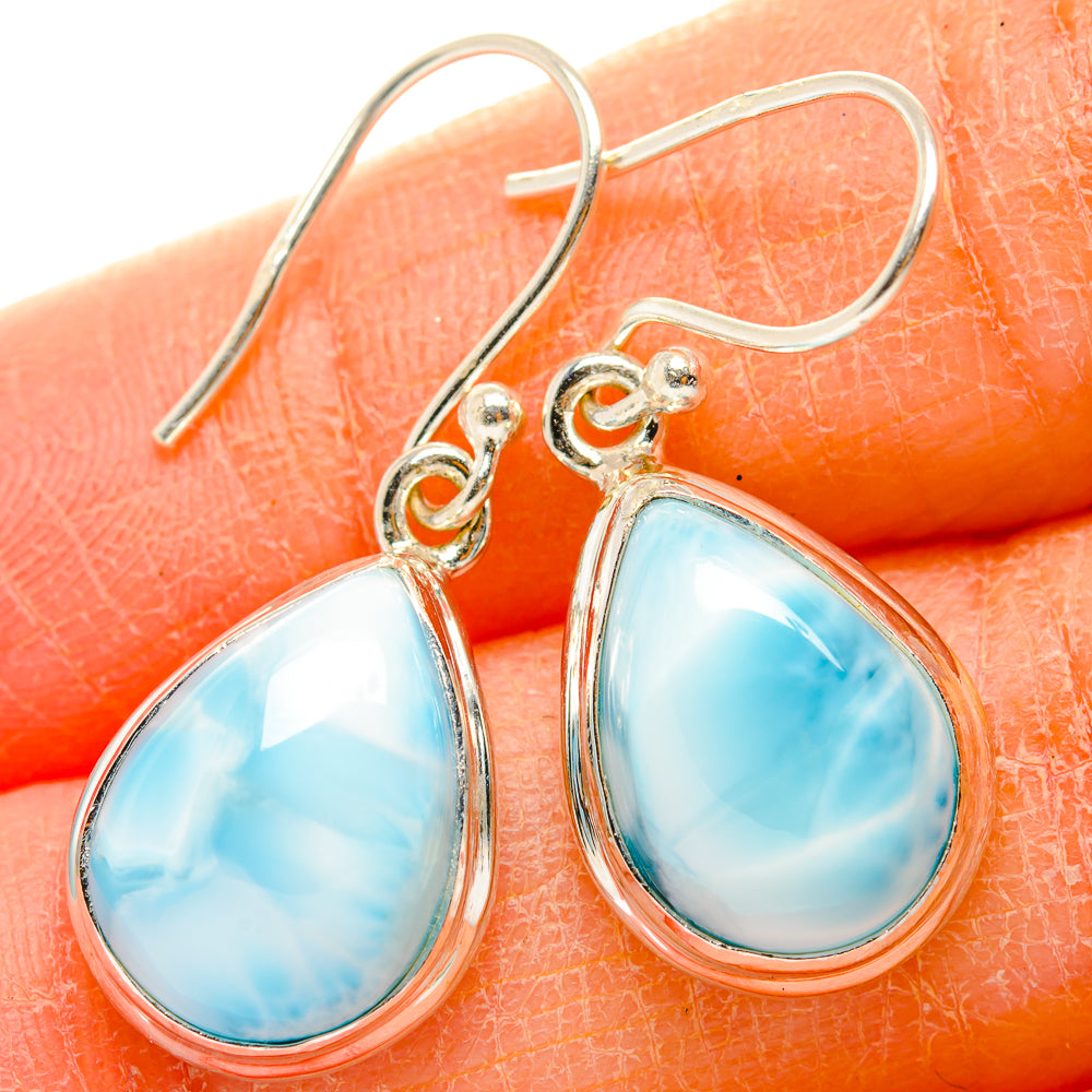 Larimar Earrings handcrafted by Ana Silver Co - EARR430014
