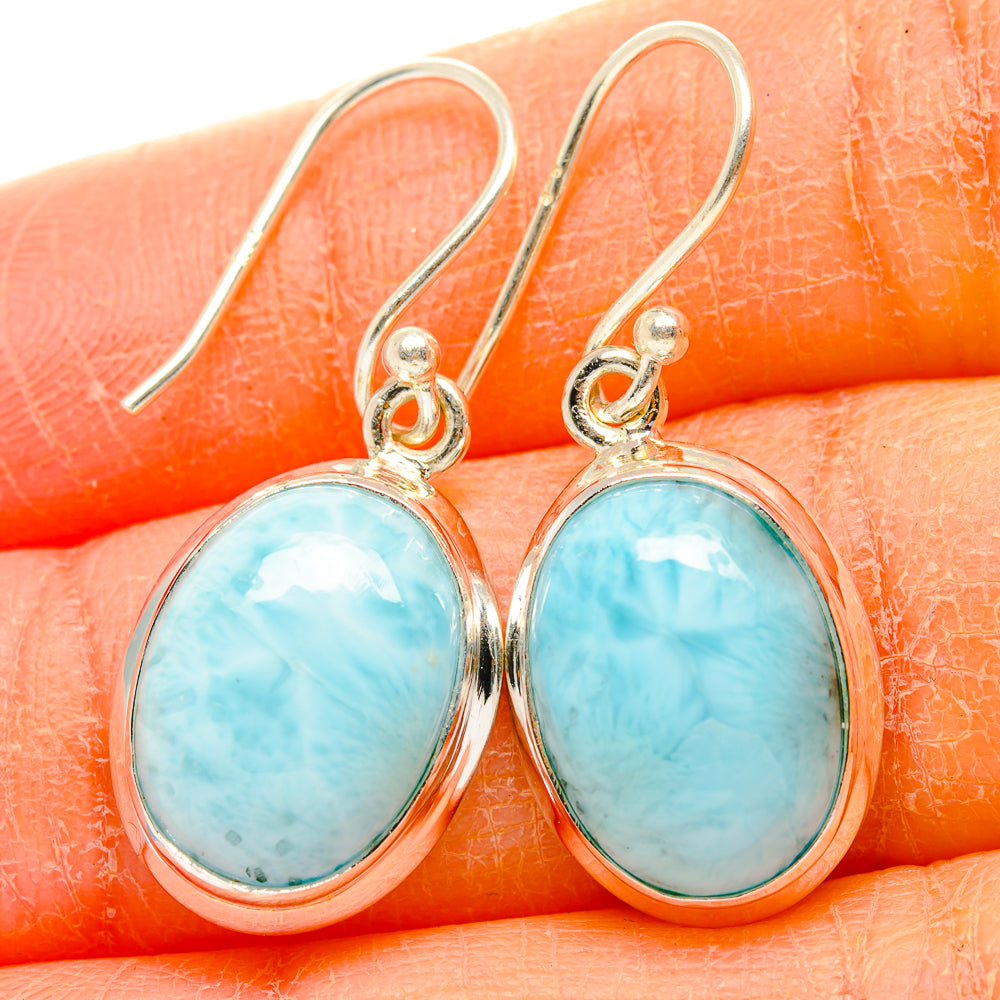 Larimar Earrings handcrafted by Ana Silver Co - EARR430021