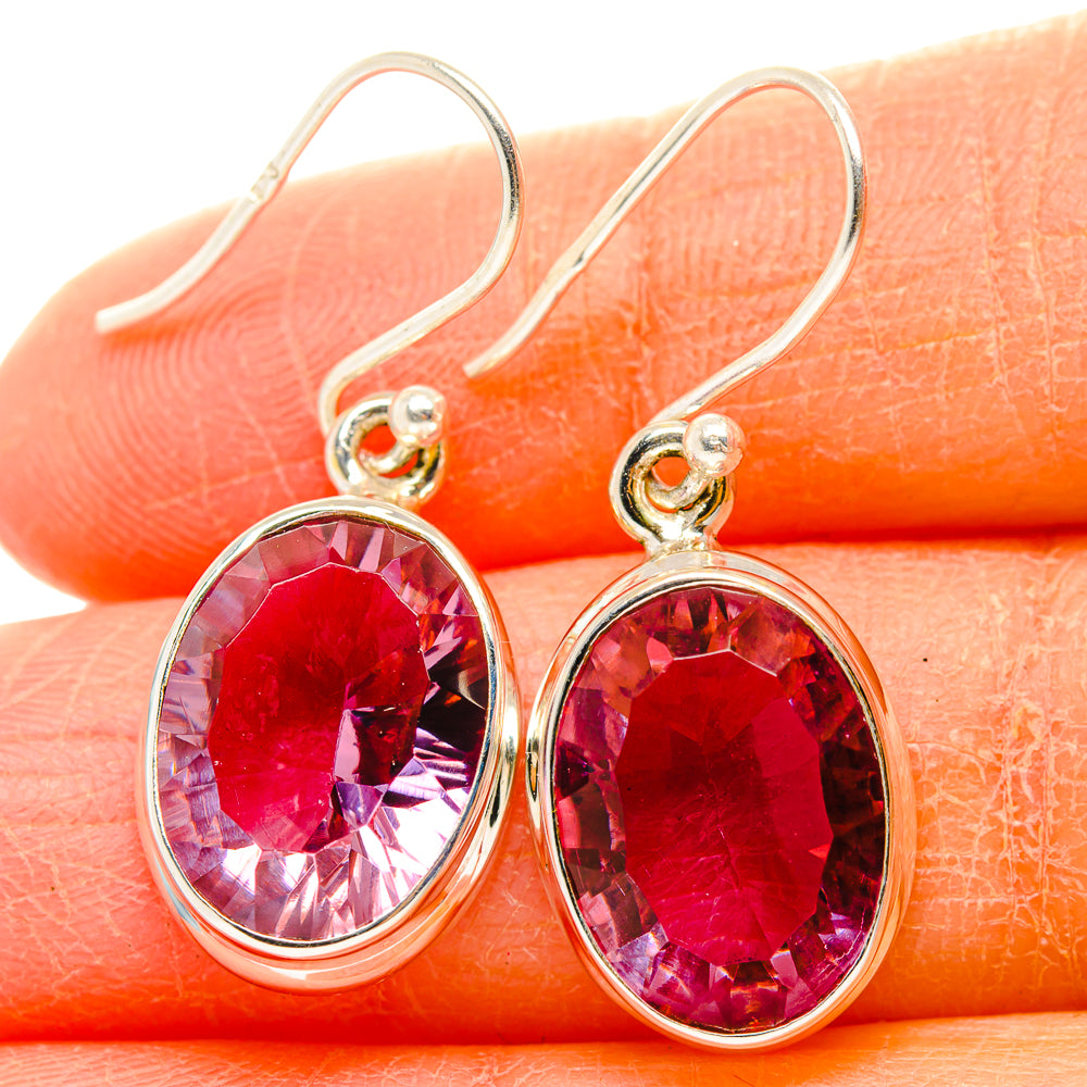 Color Change Alexandrite  (Lab.) Earrings handcrafted by Ana Silver Co - EARR430029
