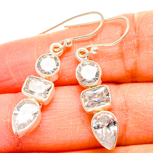 White Quartz Earrings handcrafted by Ana Silver Co - EARR430031