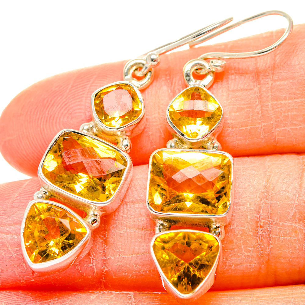 Citrine Earrings handcrafted by Ana Silver Co - EARR430032