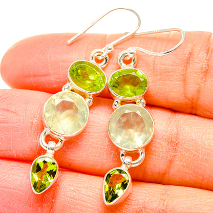 Prehnite Earrings handcrafted by Ana Silver Co - EARR430033