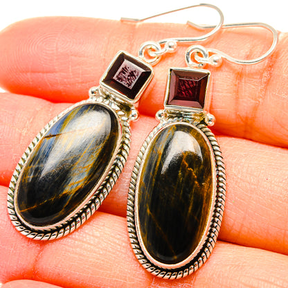 Pietersite Earrings handcrafted by Ana Silver Co - EARR430035