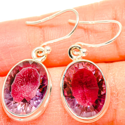 Color Change Alexandrite (Lab.) Earrings handcrafted by Ana Silver Co - EARR430038