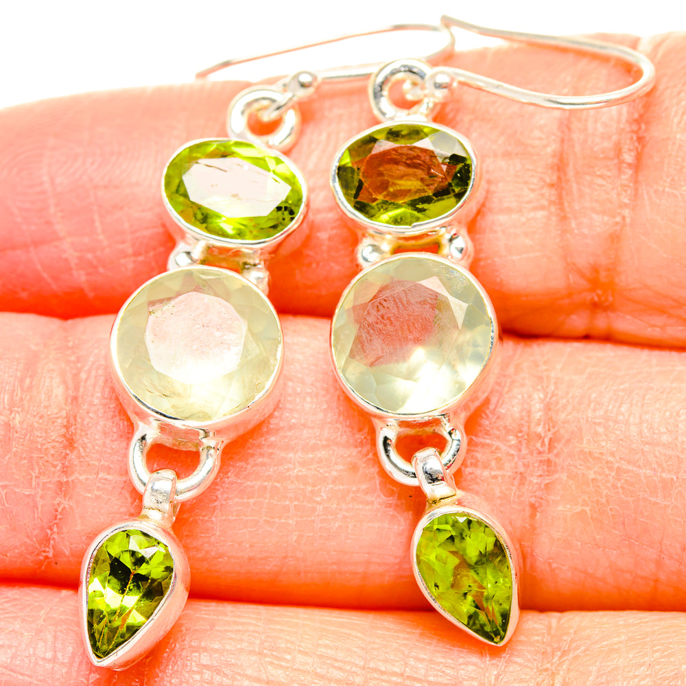 Prehnite Earrings handcrafted by Ana Silver Co - EARR430044