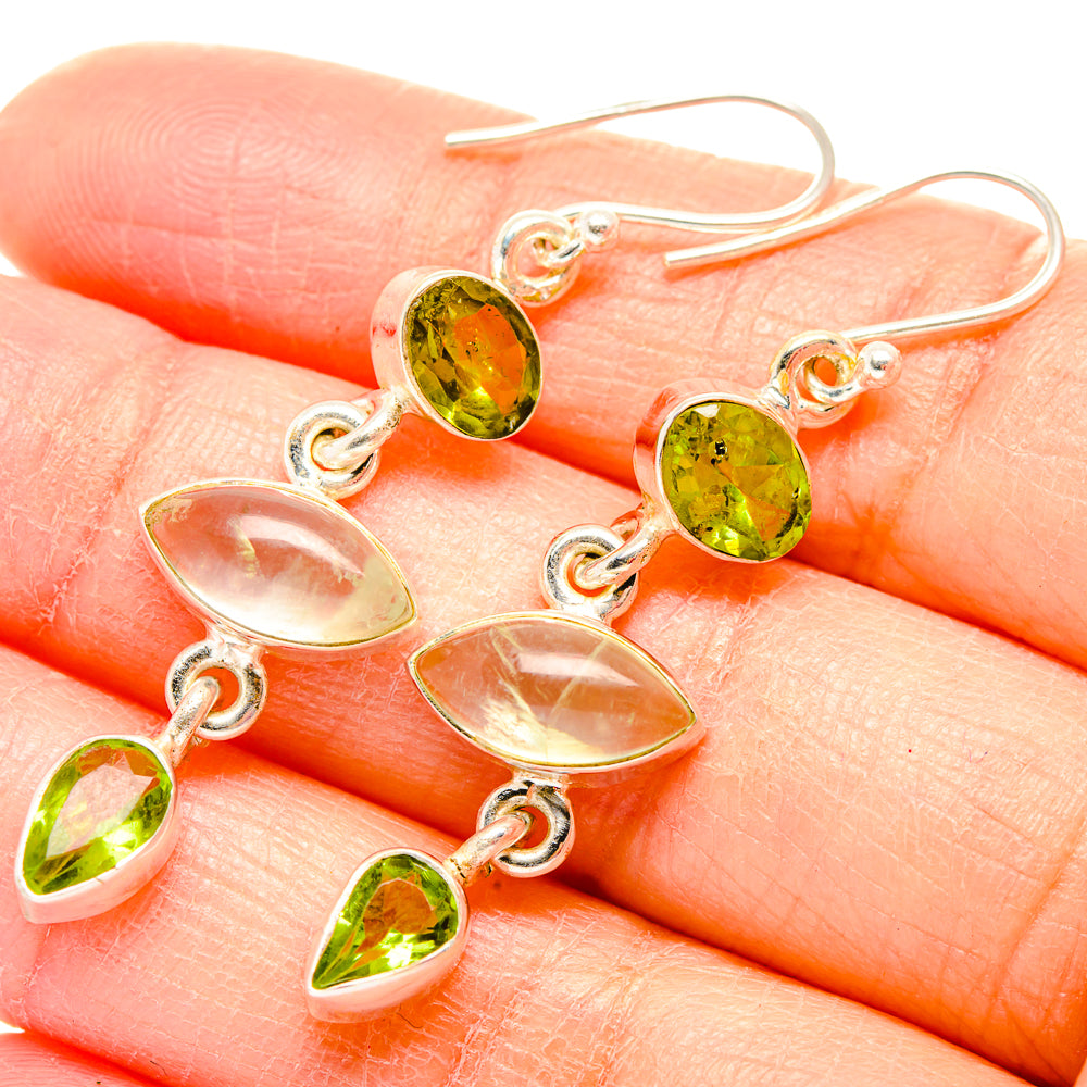 Prehnite Earrings handcrafted by Ana Silver Co - EARR430048