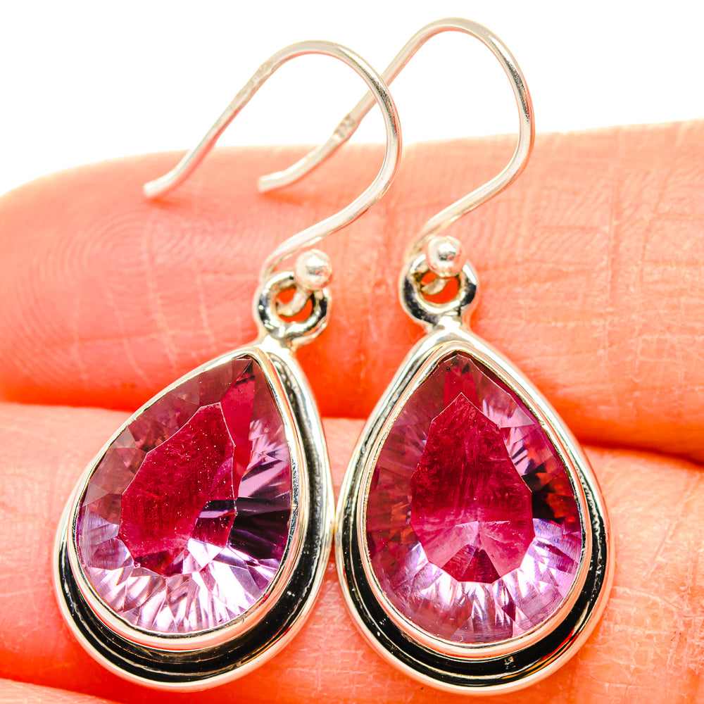 Color Change Alexandrite (Lab.) Earrings handcrafted by Ana Silver Co - EARR430052