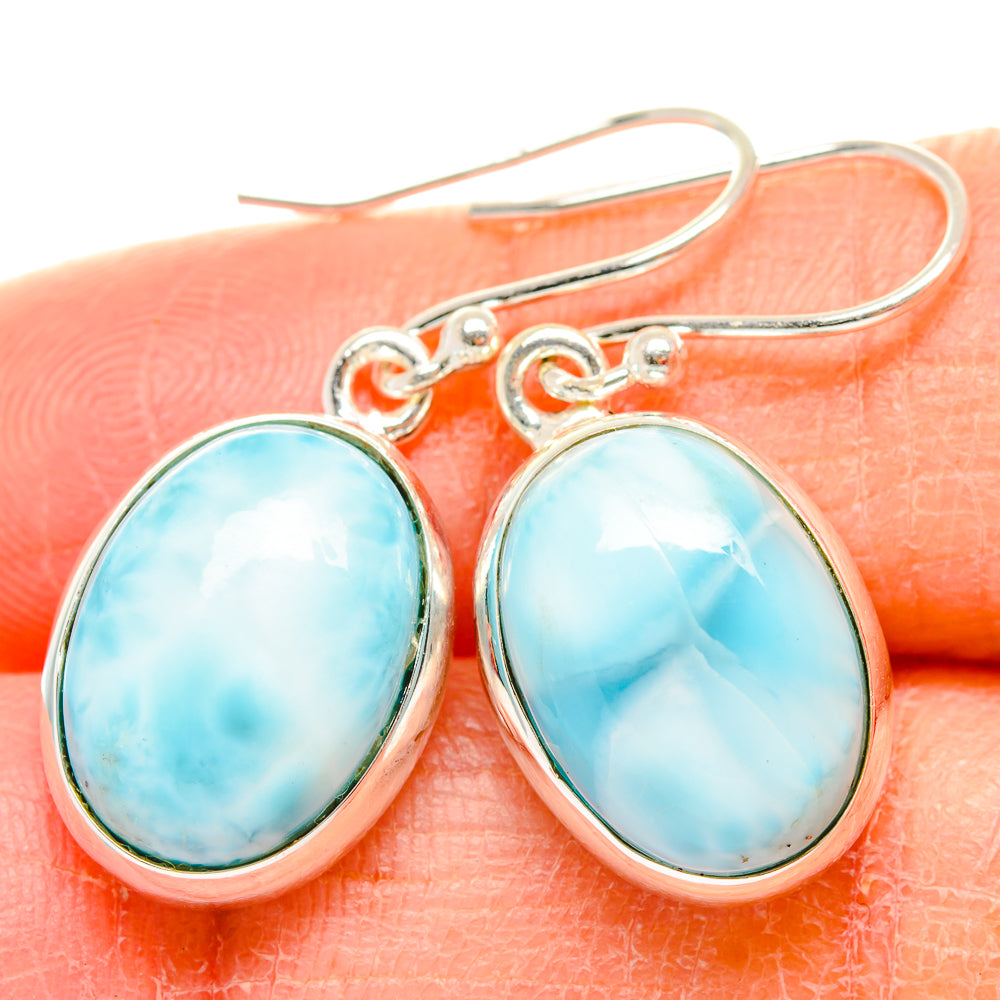Larimar Earrings handcrafted by Ana Silver Co - EARR430053
